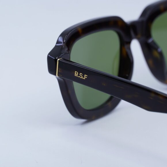 🕶️ New RetroSuperFuture Lazarus FYA Sunglasses - Havana Frame, Green Lenses - Picture 8 of 10